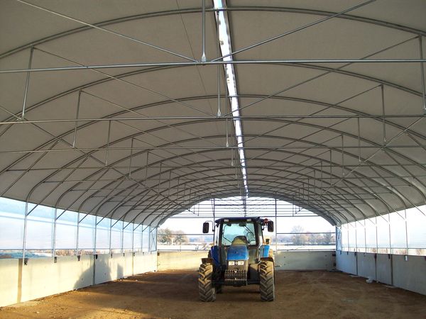 Tunnel pieds droits 12m Elevage